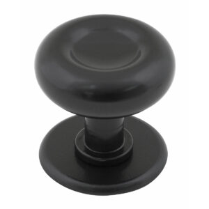 Stroud Centre Door Knob – Flat Black - Stonebridge